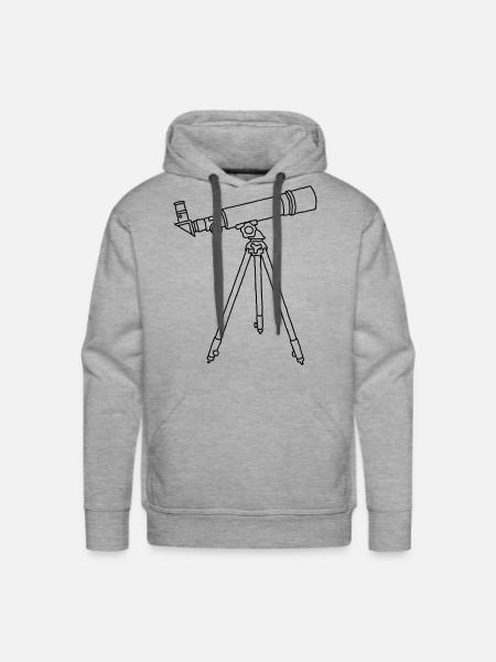 Telescope - Men's Premium Hoodie - heather grey