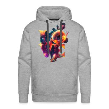 Explosion Love Products - Men's Premium Hoodie - heather grey - Front - Liam (192cm)