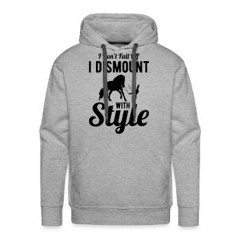 Funny Equestrian Horse Vaulting - Men's Premium Hoodie - heather grey - Front - Liam (192cm)