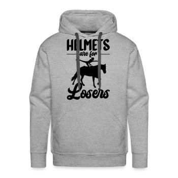 Funny Equestrian Horse Vaulting - Men's Premium Hoodie - heather grey - Front - Liam (192cm)
