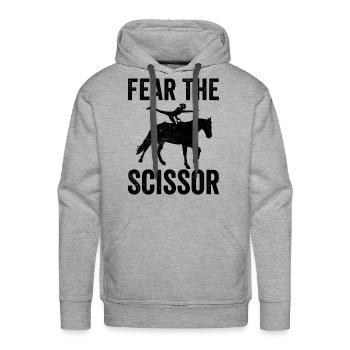 Funny Equestrian Horse Vaulting - Men's Premium Hoodie - heather grey - Front - Liam (192cm)
