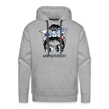 Xray tech life - Men's Premium Hoodie - heather grey - Front - Liam (192cm)