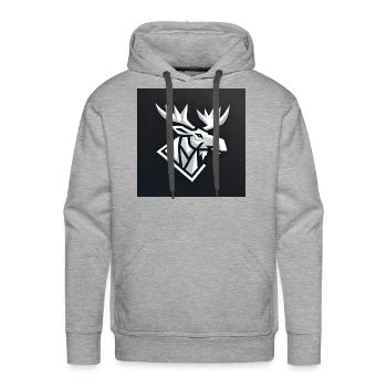 SPC original head - Men's Premium Hoodie - heather grey - Front - Liam (192cm)