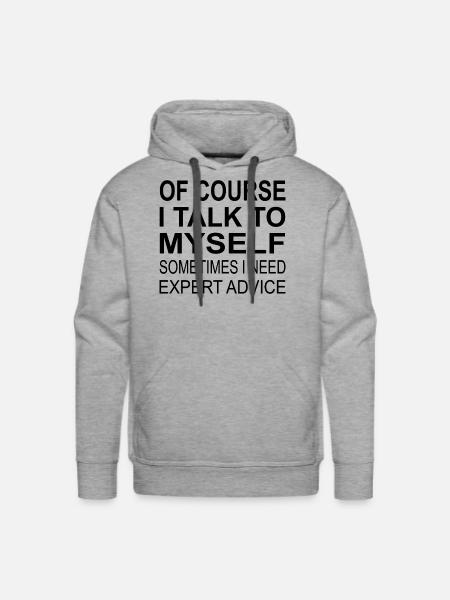 Expert Advice - Men's Premium Hoodie - heather grey