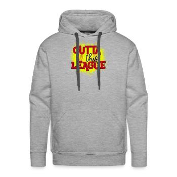 Outta This Leagues Of Ball Sports Lover - Men's Premium Hoodie - heather grey - Front - Liam (192cm)