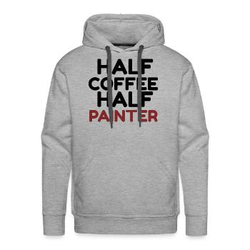 Painter - Men's Premium Hoodie - heather grey - Front - Liam (192cm)
