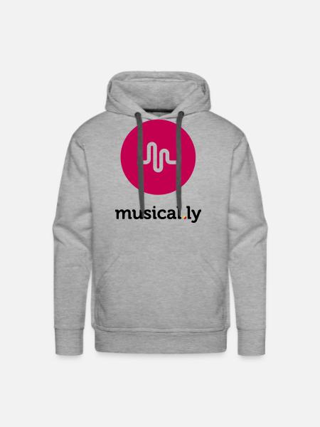 Musical.ly Logo - Men's Premium Hoodie - heather grey