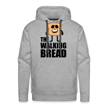 Dead Bread - Men's Premium Hoodie - heather grey - Front - Liam (192cm)