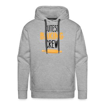 Cutest Baking Crew - Men's Premium Hoodie - heather grey - Front - Liam (192cm)