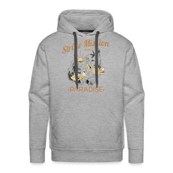 Kneelo Strike Mission - Men's Premium Hoodie - heather grey - Front - Liam (192cm)