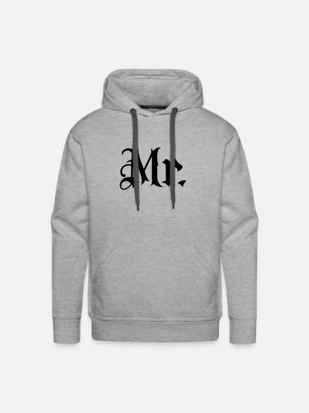 Gladditudes Mr tattoo style - Men's Premium Hoodie - heather grey