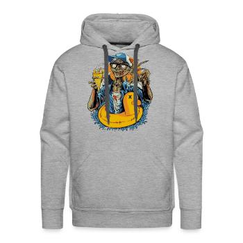 Summer Apocalypse - Men's Premium Hoodie - heather grey - Front - Liam (192cm)
