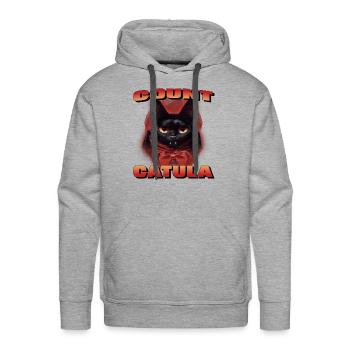 Count Catula | Witty - Men's Premium Hoodie - heather grey - Front - Liam (192cm)