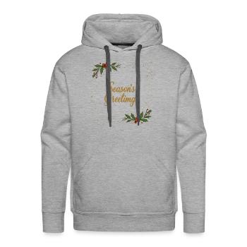 season's greetings - Men's Premium Hoodie - heather grey - Front - Liam (192cm)