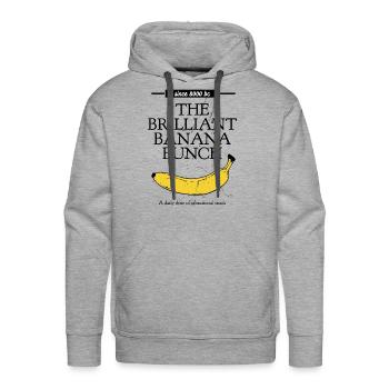 The brilliant banana bunch super food - Men's Premium Hoodie - heather grey - Front - Liam (192cm)