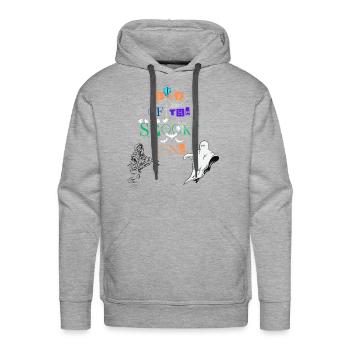 t-shirt halloween , halloween shirts , halloween - Men's Premium Hoodie - heather grey - Front - Liam (192cm)