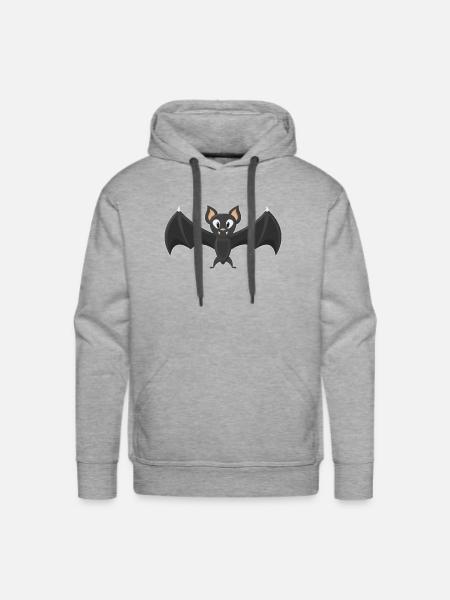 Cutie Bat - Men's Premium Hoodie - heather grey