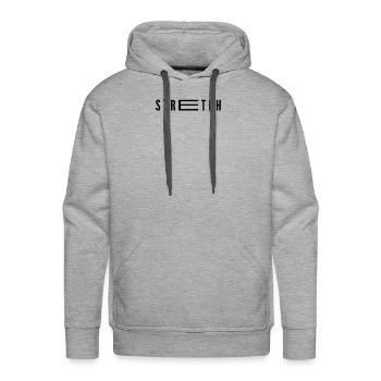 Stretching Exercises - Men's Premium Hoodie - heather grey - Front - Liam (192cm)