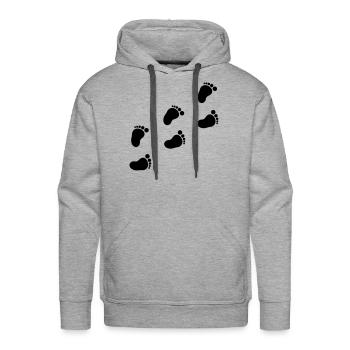 baby_fuesse__f1 - Men's Premium Hoodie - heather grey - Front - Liam (192cm)