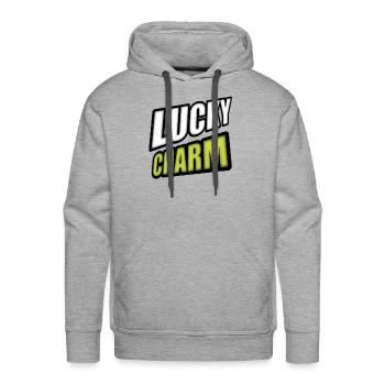 Lucky charm - Funny Saying - Men's Premium Hoodie - heather grey - Front - Liam (192cm)