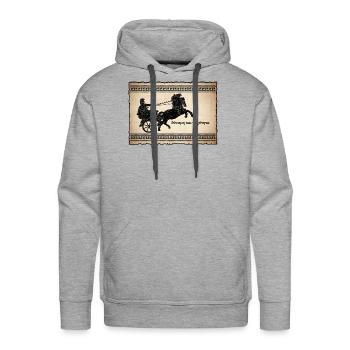 Greek Mythology Gifts Greece Mythology Art Greek S - Men's Premium Hoodie - heather grey - Front - Liam (192cm)