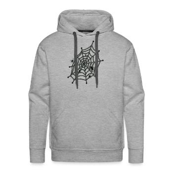 halloween - Men's Premium Hoodie - heather grey - Front - Liam (192cm)
