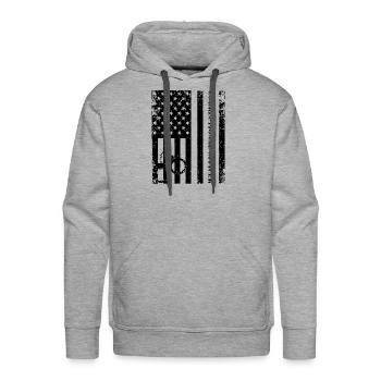 Correctional Prison Officer - Men's Premium Hoodie - heather grey - Front - Liam (192cm)