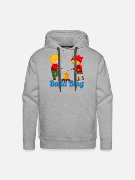 BADA - Men's Premium Hoodie - heather grey