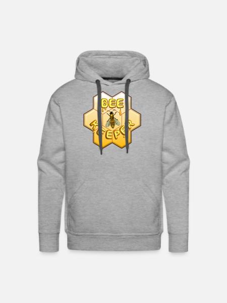 Bee Keeper - Men's Premium Hoodie - heather grey