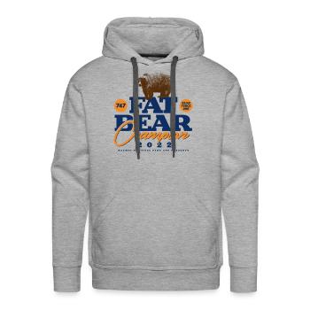 Week Champion - Men's Premium Hoodie - heather grey - Front - Liam (192cm)