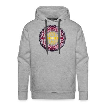 Abstract Art - Colorful Abstract - Men's Premium Hoodie - heather grey - Front - Liam (192cm)