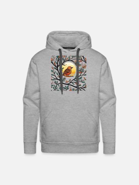 Sunset Serenade - Men's Premium Hoodie - heather grey