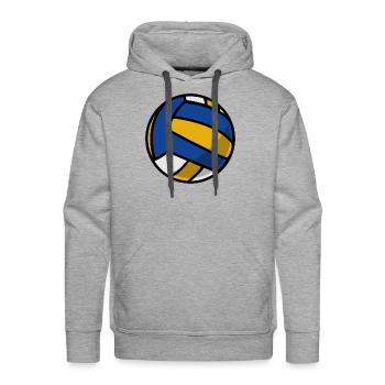 sports - Men's Premium Hoodie - heather grey - Front - Liam (192cm)