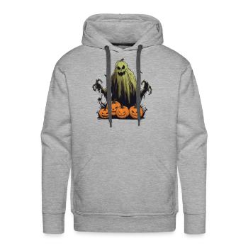 Halloween - Men's Premium Hoodie - heather grey - Front - Liam (192cm)
