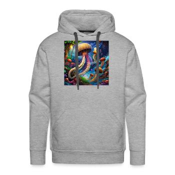 Jellies Jellies Jellies - Men's Premium Hoodie - heather grey - Front - Liam (192cm)