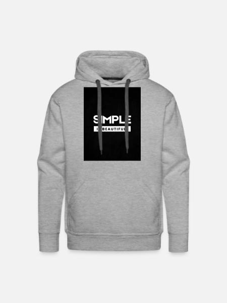 SIMPLICITY - Men's Premium Hoodie - heather grey