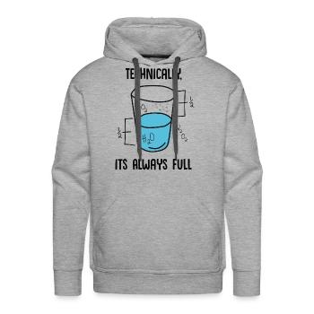 Science Is Optimistic - Men's Premium Hoodie - heather grey - Front - Liam (192cm)