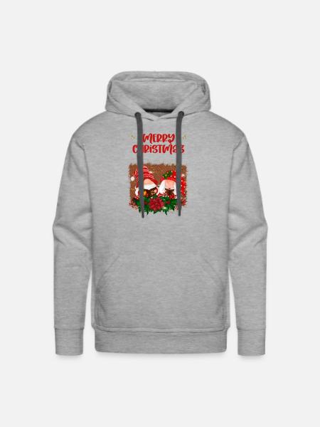 Merry Christmas with loved ones - Men's Premium Hoodie - heather grey