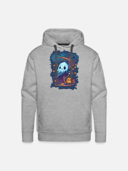 halloween - Men's Premium Hoodie - heather grey
