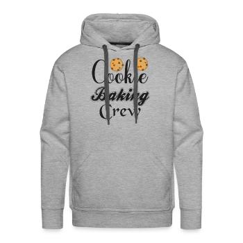 Cookie Baking Crew 1 - Men's Premium Hoodie - heather grey - Front - Liam (192cm)