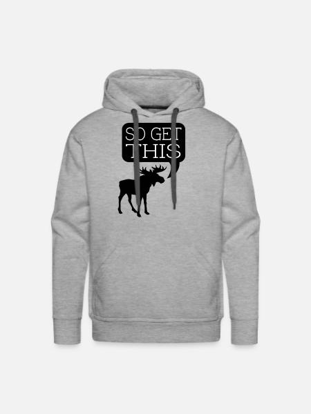 so get this - Men's Premium Hoodie - heather grey