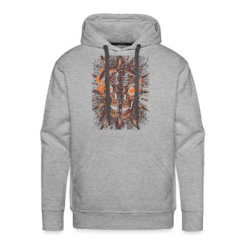Ghostface Phone Call - Men's Premium Hoodie - heather grey - Front - Liam (192cm)