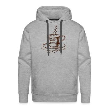 World s Best Boss, coffee - Men's Premium Hoodie - heather grey - Front - Liam (192cm)
