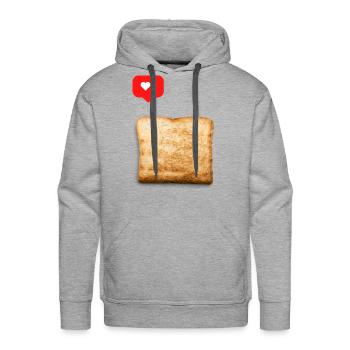 Bread Lover - Men's Premium Hoodie - heather grey - Front - Liam (192cm)