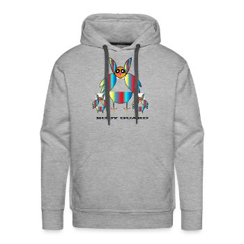 body guard.KEEPER.PROTECTOR - Men's Premium Hoodie - heather grey - Front - Liam (192cm)
