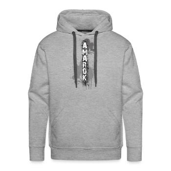 Amarok mud splatter - Men's Premium Hoodie - heather grey - Front - Liam (192cm)