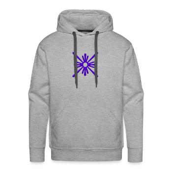 Mono Sorts small g - Men's Premium Hoodie - heather grey - Front - Liam (192cm)