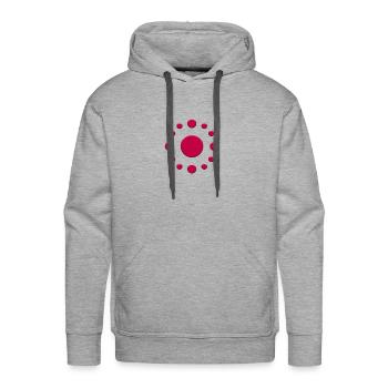 Mono Sorts small b - Men's Premium Hoodie - heather grey - Front - Liam (192cm)
