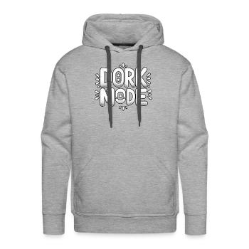 Dork Mode 7 - Men's Premium Hoodie - heather grey - Front - Liam (192cm)