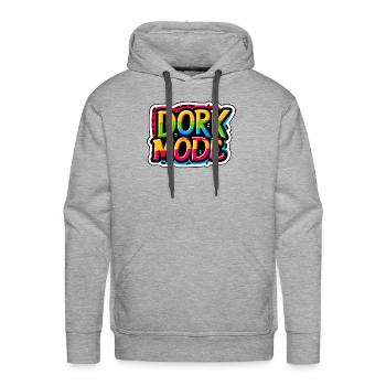 Dork Mode 5 - Men's Premium Hoodie - heather grey - Front - Liam (192cm)